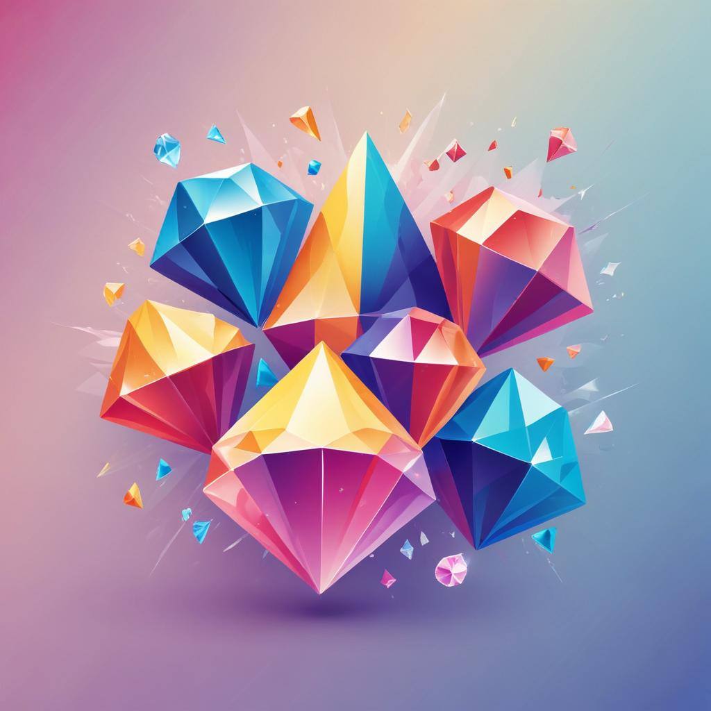 Diamonds are Forever 3 Lines Colorful
